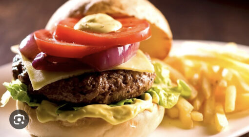 Beef Burger & Fries